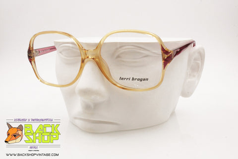 TERRI BROGAN Vintage women eyeglass frame, Oversize glasses, New Old Stock 1990s