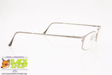 BYBLOS mod. 693 3002-S, Vintage eyeglass frame women silver sating, New Old Stock 1990s