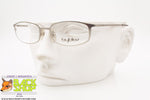 BYBLOS mod. 693 3002-S, Vintage eyeglass frame women silver sating, New Old Stock 1990s
