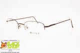 VOGUE mod. VO3270 537-S, Vintage eyeglass frame half rimmed bronze, New Old Stock 1990s