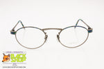 ATELIER Vintage round glasses frame/eyeglasses blue tones, hi-tech structure, New Old Stock 1980s