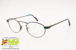 ATELIER Vintage round glasses frame/eyeglasses blue tones, hi-tech structure, New Old Stock 1980s