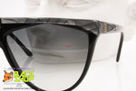 LAURA BIAGIOTTI mod. P27 287L Vintage Sunglasses, marble browline & black, New Old Stock 1980s