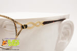 VALENTINO Vintage women frame glasses Golden & Darken tortoise, Vintage preowned