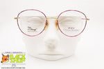 CHRISTIE BRINKLEY mod. INSPIRATION C6, Round eyeglass frame women pink/violet, New Old Stock 1980s