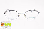 SAFILO mod. TEAM 3974 6PW, Oval eyeglass frame metallic blue stainless steel, New Old Stock