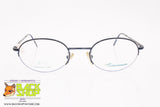 SAFILO mod. TEAM 3974 6PW, Oval eyeglass frame metallic blue stainless steel, New Old Stock