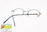 SAFILO mod. TEAM 3974 6PW, Oval eyeglass frame metallic blue stainless steel, New Old Stock