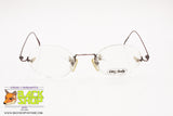 LOZZA mod. OLD ITALY Vintage 80s Eyeglass frame rimless, New Old Stock 1980s