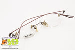 LOZZA mod. OLD ITALY Vintage 80s Eyeglass frame rimless, New Old Stock 1980s