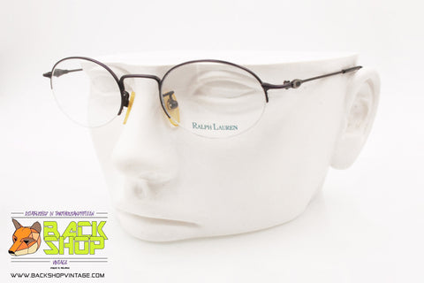 RALPH LAUREN mod. 576 WV2, Oval eyeglass frame women violet metallized tones, New Old Stock