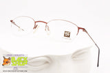 TRY mod. TK 02 081, Titanium eyeglass frame bronze nylor flexible, New Old Stock