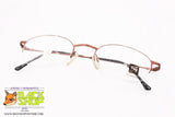 TRY mod. TK 02 081, Titanium eyeglass frame bronze nylor flexible, New Old Stock