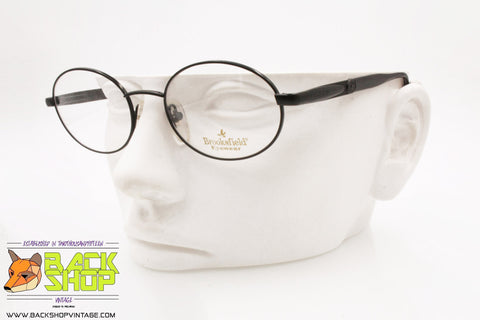 BROOKSFIELD mod. BR300 M003, Vintage eyeglass frame oval black medium, New Old Stock 1990s