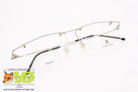 RODENSTOCK mod. R2437 L, Titanium eyeglass frame, modern rimless, New Old Stock