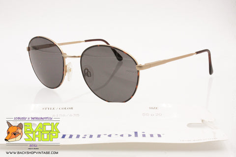 MARCOLIN mod. 6156 635 Vintage Round medium Sunglasses, New Old Stock 1990s