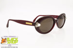 BLUMARINE mod. BM542 222G, Vintage sunglasses oval diva women, red glittered, New Old Stock 1990s