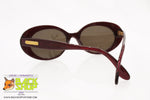 BLUMARINE mod. BM542 222G, Vintage sunglasses oval diva women, red glittered, New Old Stock 1990s