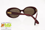 BLUMARINE mod. BM542 222G, Vintage sunglasses oval diva women, red glittered, New Old Stock 1990s