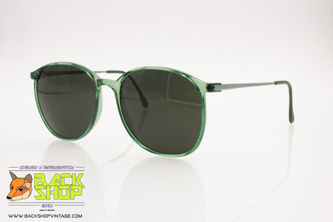 MARCOLIN mod. CAMPUS 656 Vintage round oversize sunglasses, green, New Old Stock 1990s