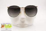 PACO RABANNE Paris Round oversize Sunglasses, gold & green tortoise, New Old Stock 1980s