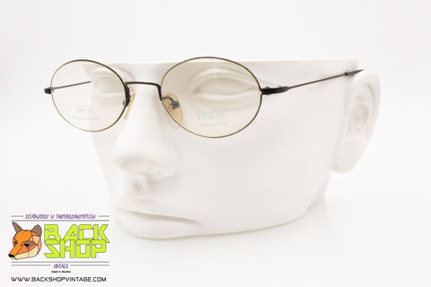SAFILO mod. PRESTIGE 206 006, Vintage oval eyeglass frame stainless steel flexible, New Old Stock 1980s