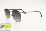 PACO RABANNE Paris Round oversize Sunglasses, gold & green tortoise, New Old Stock 1980s