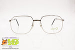 GALILEO mod. MEU F14 Monsieur Gentleman eyeglass frame full silver, Rectangular rims, New Old Stock