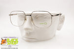 GALILEO mod. MEU F14 Monsieur Gentleman eyeglass frame full silver, Rectangular rims, New Old Stock