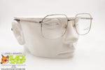 GALILEO mod. MEU F14 Monsieur Gentleman eyeglass frame full silver, Rectangular rims, New Old Stock