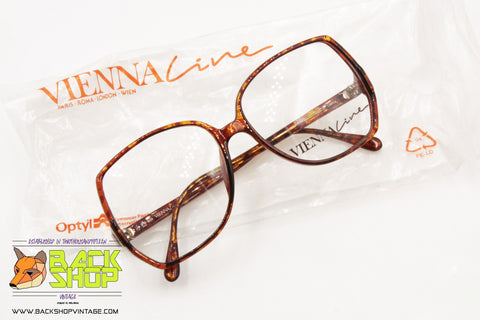 VIENNALINE mod. 1563 10 Vintage women eyeglass frame, Tortoise filigree, New Old Stock 1970s