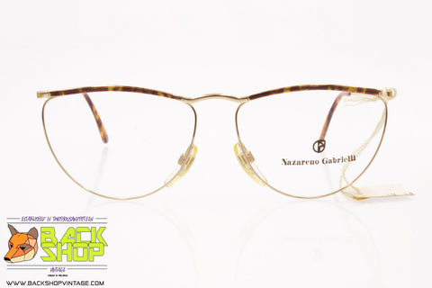 NAZARENO GABRIELLI mod. 110 - 605 Vintage eyeglass frame women, New Old Stock 1980s