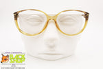 TERRI BROGAN mod. 8655 80, Vintage eyeglass frame women yellow grey, Deadstock defects