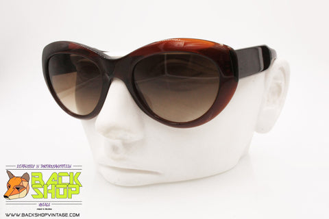 VALENTINO mod. 5006/S 806 Vintage sunglasses oversize women brown, New Old Stock 1980s
