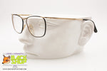 GALILEO mod. PAINT 03 Vintage square eyeglass frame, Black rims, New Old Stock 1990s