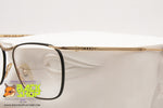 GALILEO mod. PAINT 03 Vintage square eyeglass frame, Black rims, New Old Stock 1990s