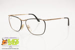 GALILEO mod. PAINT 03 Vintage square eyeglass frame, Black rims, New Old Stock 1990s