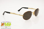 TEEN UP by PIAVE mod. 1417 Vintage Round Sunglasses, Tortoise rims & golden, New Old Stock 1980s