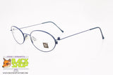 TRY mod. B614 197, Oval blue eyeglass frame women flexible metal arms, New Old Stock