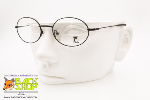 FILA mod. VF 8052 531, Vintage oval slim eyeglass frame black, New Old Stock 1990s