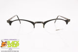 MOMO DESIGN mod. MV 21 301, Half rimmed eyeglass frame nylor black, New Old Stock