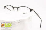 MOMO DESIGN mod. MV 21 301, Half rimmed eyeglass frame nylor black, New Old Stock