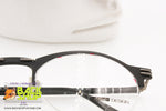 MOMO DESIGN mod. MV 21 301, Half rimmed eyeglass frame nylor black, New Old Stock