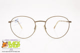 SAFILO TEAM mod. 3843 PM3, Vintage round/circle eyeglass frame antique gold, New Old Stock 1980s
