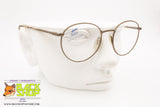 SAFILO TEAM mod. 3843 PM3, Vintage round/circle eyeglass frame antique gold, New Old Stock 1980s