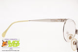 ENRICO COVERI Vintage round eyeglass frame, Golden & Silver refelctive, New Old Stock 1990s