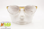 ENRICO COVERI Vintage round eyeglass frame, Golden & Silver refelctive, New Old Stock 1990s