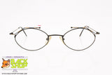 Vintage crazy style oval eyeglass frame, black & pop pattern, New Old Stock 1980s
