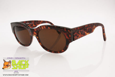 CLARK by TREVI mod. 127 col. 609 Vintage roundish Sunglasses tortoise, New Old Stock 1990s