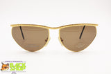 LAURA BIAGIOTTI T116/S Vintage women sunglasses, golden frame half lunettes, New Old Stock 1990s